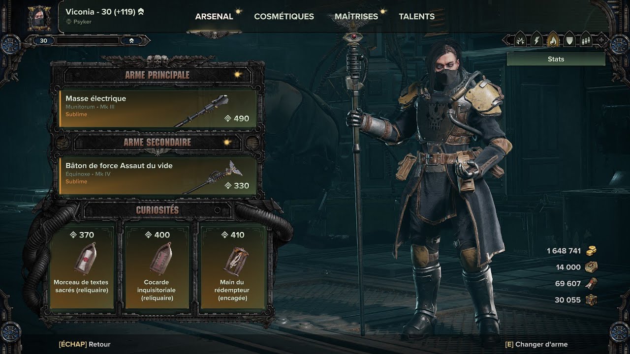 Psyker - Brain/Venting (Hi-Intensity) Mk III Shock Maul/Mk IV Voidstrike Force Staff - Darktide