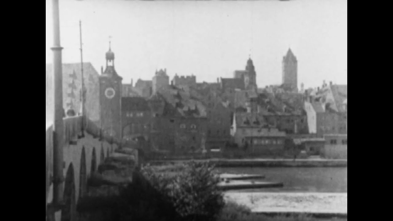 DALLYING ON THE DANUBE - REGENSBURG um 1930