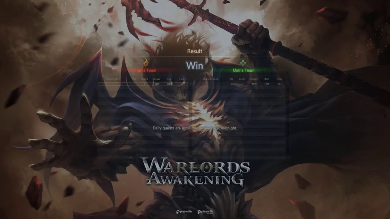 Warlords Awakening PVP Matches