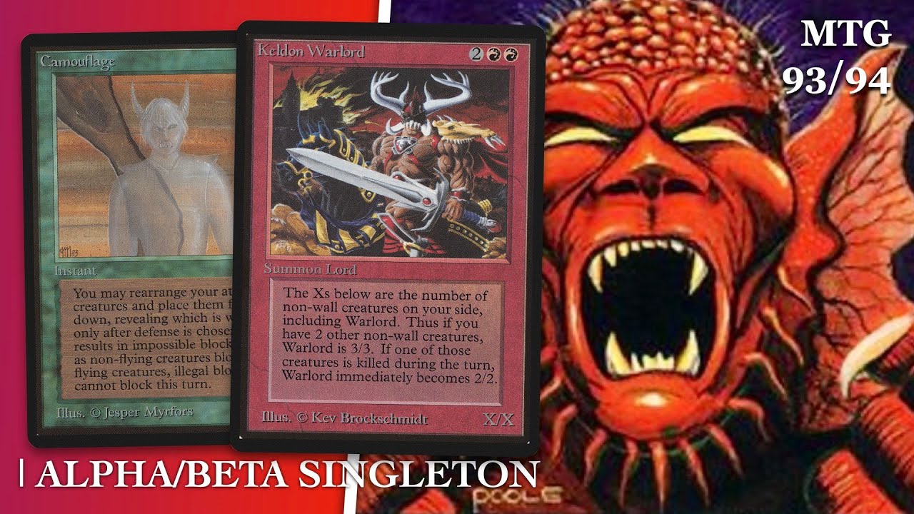 Alpha/Beta Singleton, Best of 5 MTG 93/94 Battle | Old School Magic the Gathering 