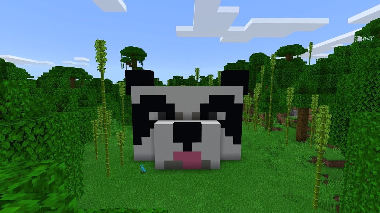 Minecraft | How to Build a Panda Head House + Interior