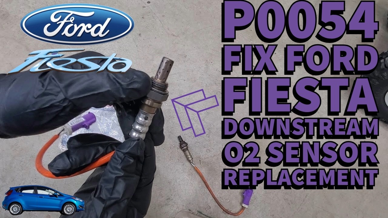 Как заменить датчик кислорода на выходе из двигателя Ford Fiesta P0054
