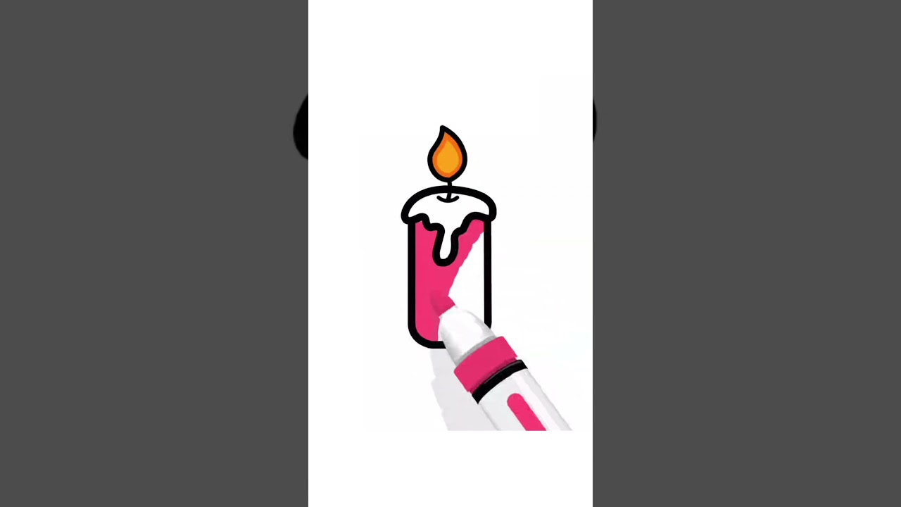 Lets Draw a Candle 🕯️|