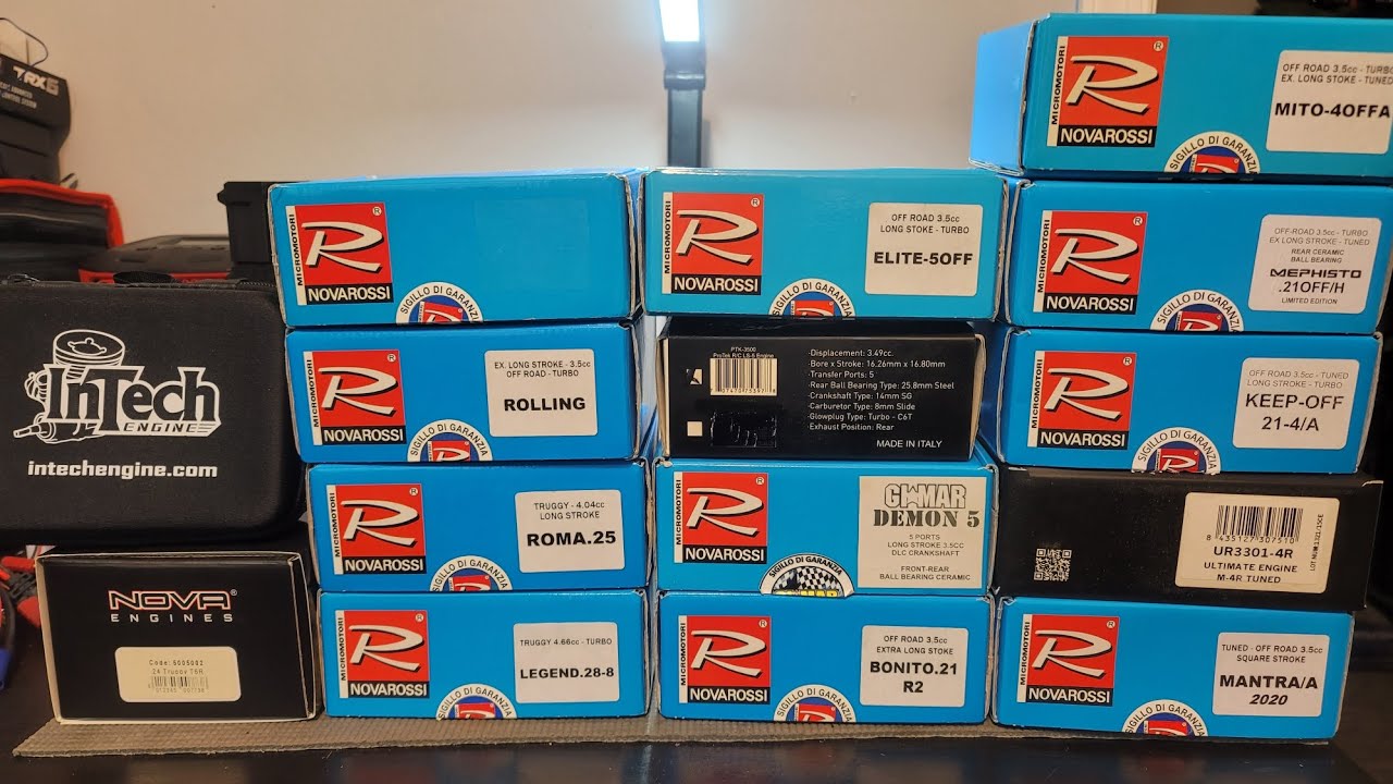 Nitro Engine Collection Part 2 Novarossi Nova Intech Protek Ultimate