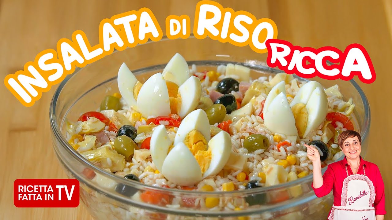 INSALATA DI RISO RICCA di Benedetta Rossi - Ricetta TV Fatto in Casa per Voi