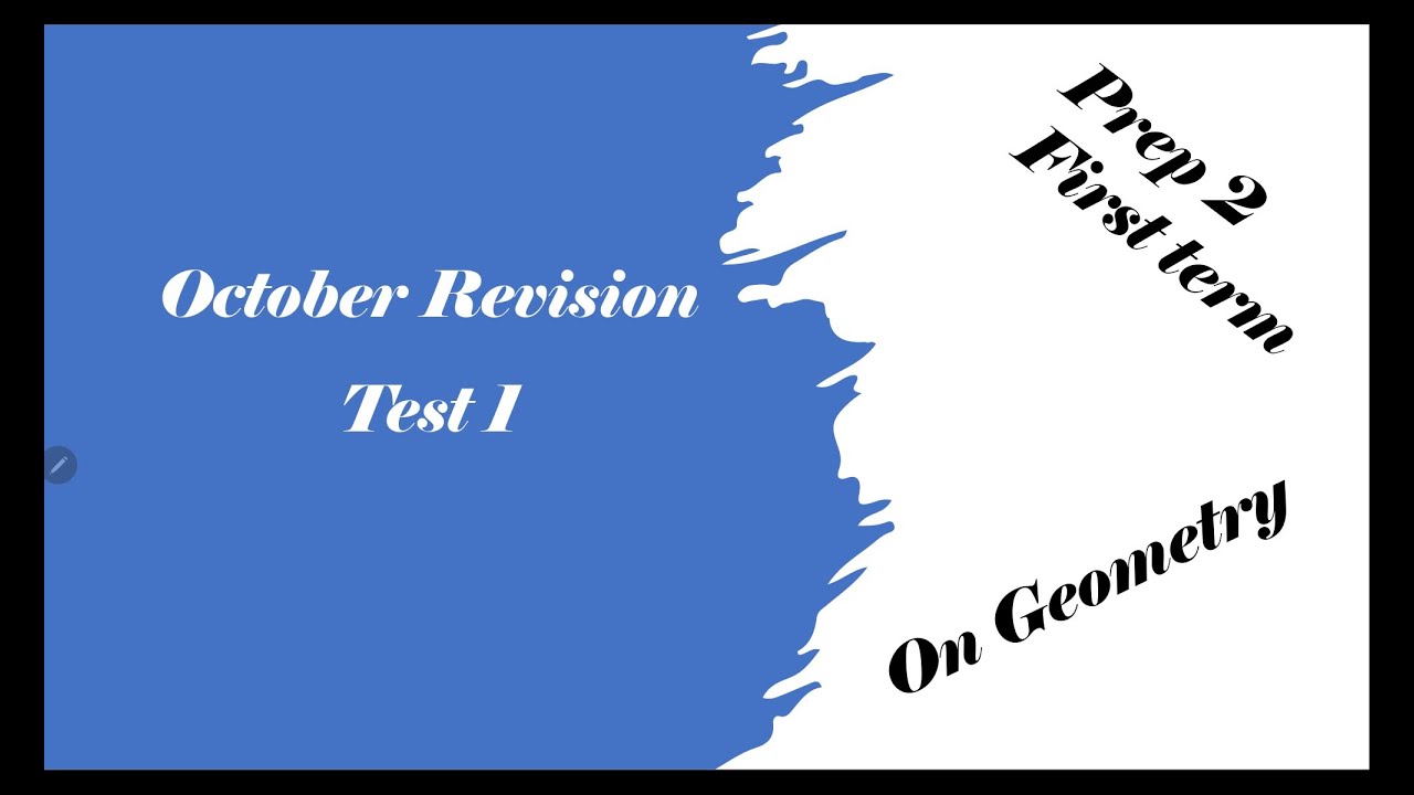 October Revision Prep 2 Test 1 Geometry