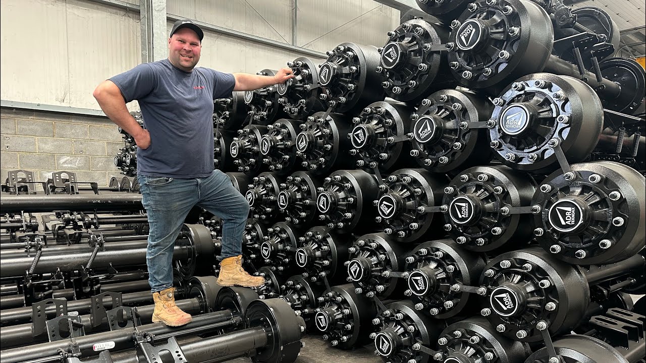 ADR TRAILER AXLES, INSIDE THE SUPPLY CHAIN FACTORY.