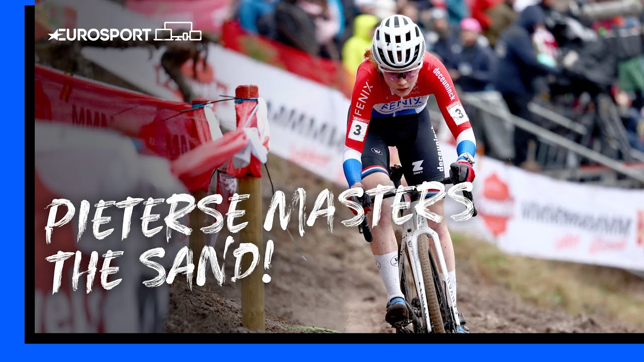 Puck Pieterse kicks off 2024 with a bang! 💥 | Zonhoven World Cup Women's Cyclo-Cross Highlights
