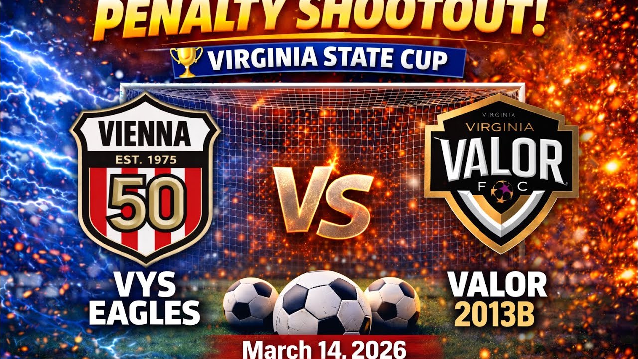 VYS Eagles RL 13B vs Valor 2013B ENCL RL. Virginia State Cup 2026. Home game. Penalty Shootout.