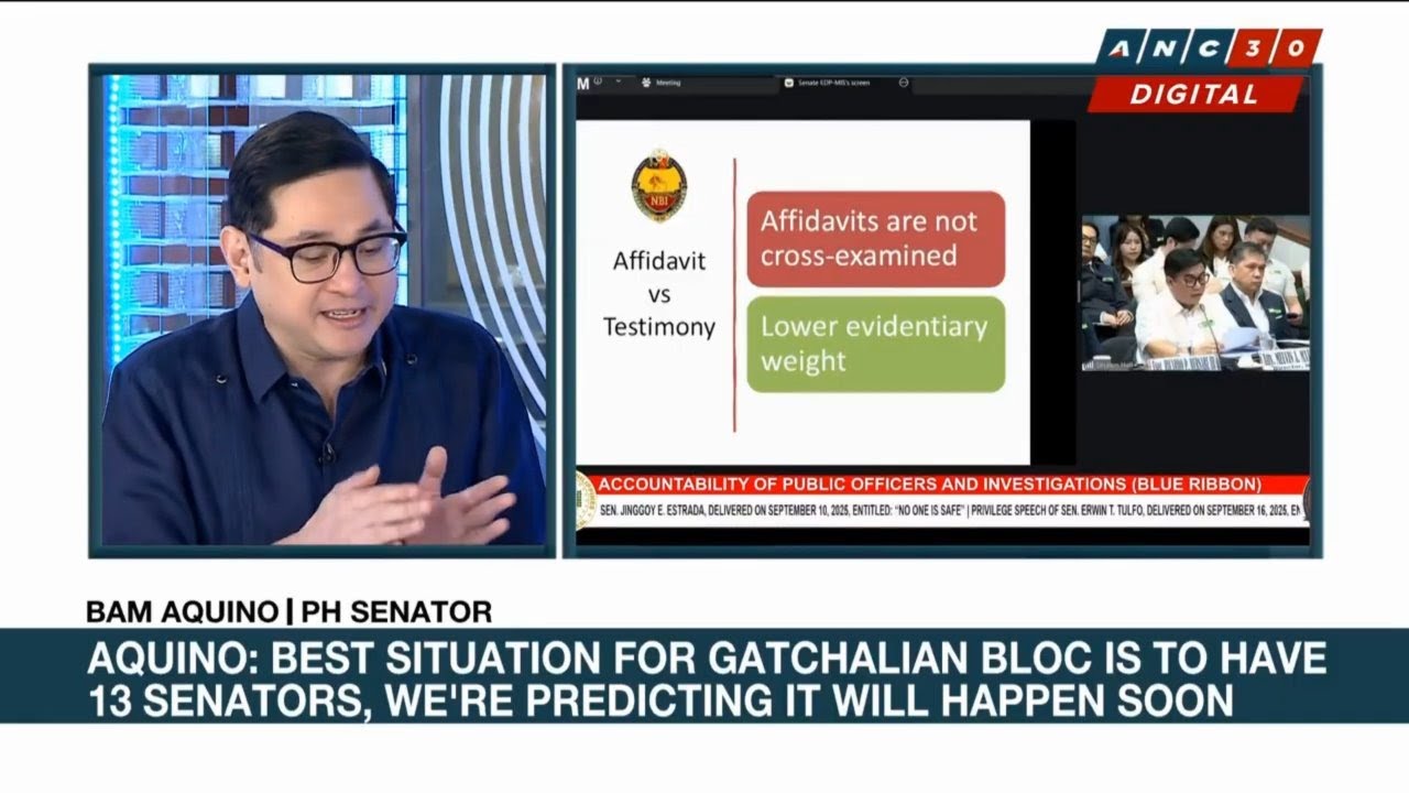 Aquino: No Senate committees constituted yet after vacancy declarations until plenary session | ANC