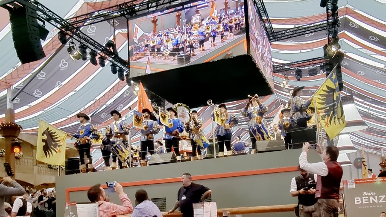 Eröffnung Cannstatter Wasen 2024 | Fanfarenzug Markgröningen