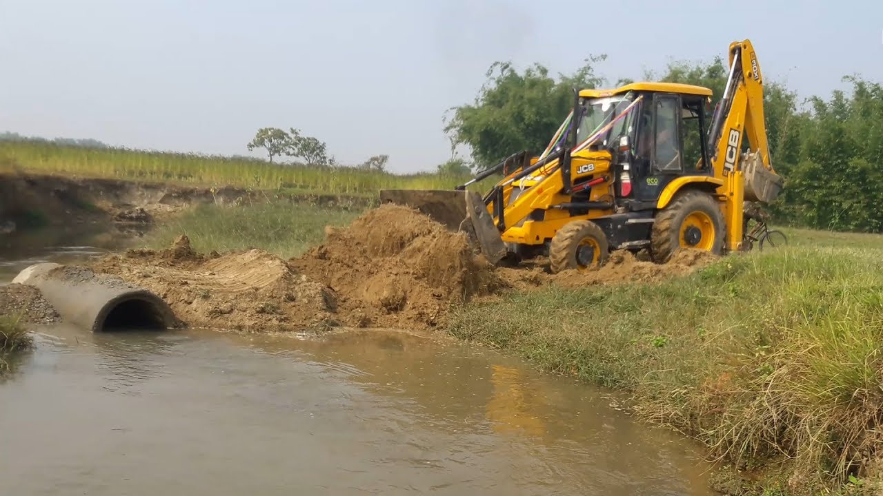 JCB Backhoe Making Pond - JCB Working Video