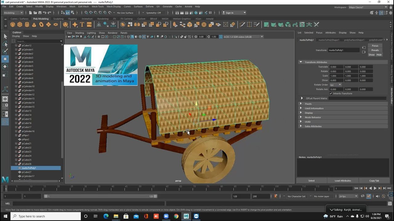 Tanga and bailgadi modeling tutorials Nepali autodesk maya 2022 ( part -2 )