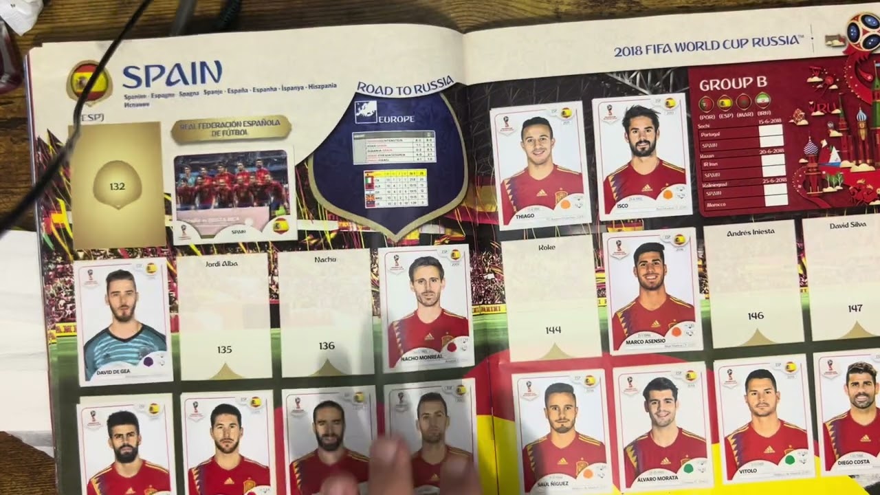 Flipping through the 2018 FIFA World Cup Sticker Album Part 1 (ASMR)