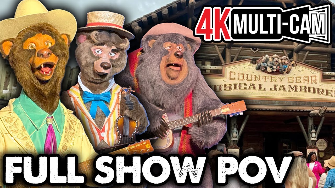 Country Bear Musical Jamboree - Ultimate 4K Multicam POV - Full Show