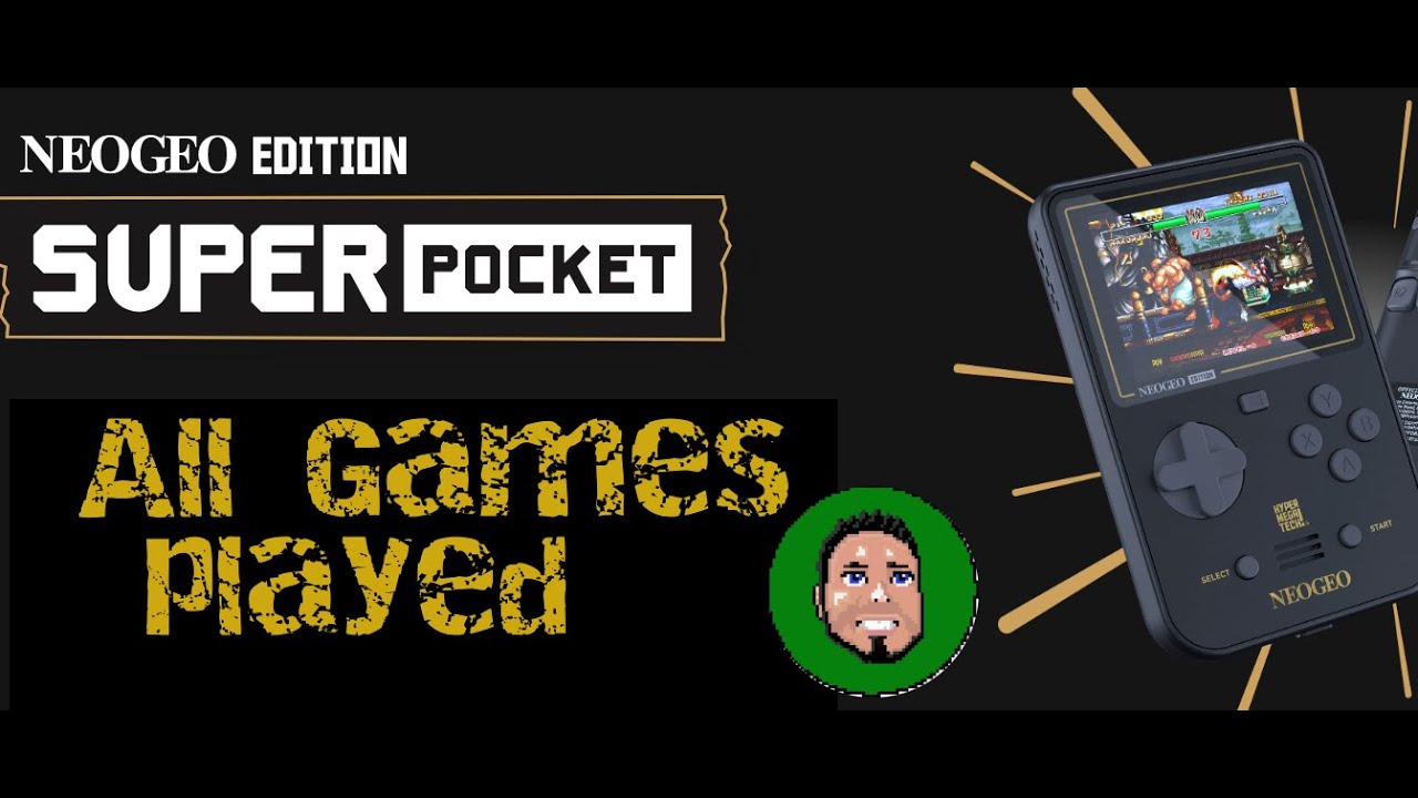 NeoGeo Super pocket - Preview - All games played!! Hyper Mega Tech