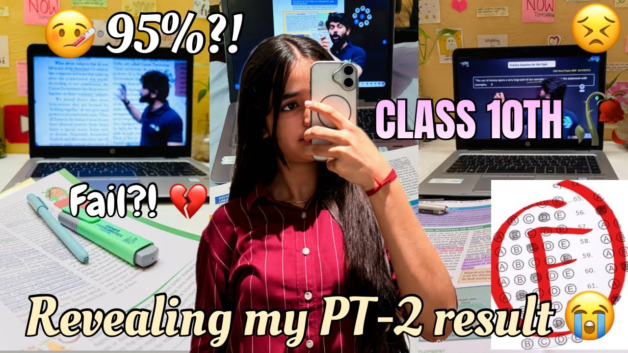 MY PT-2 MARKS SHOCKED ME&hellip; 👀😭 | Class 10 Result Reveal 💔🥀 