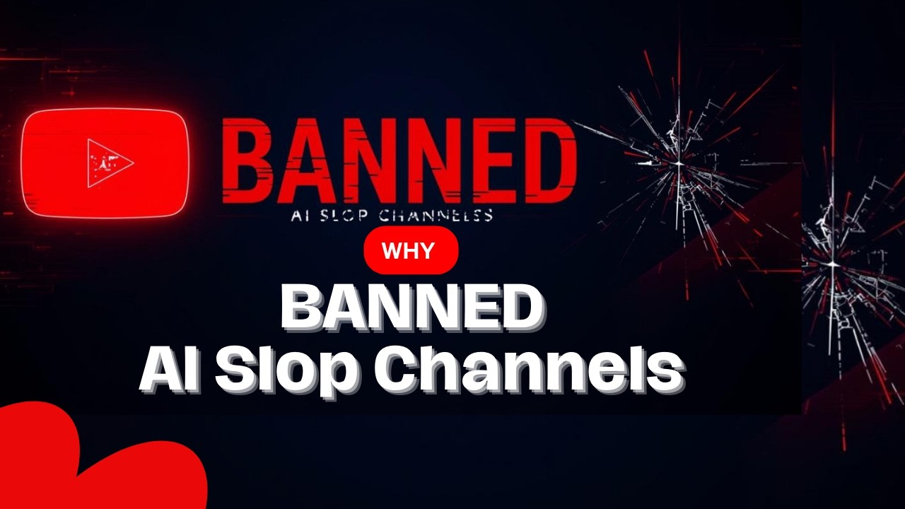 YOUTUBE JUST BANNED AI SLOP CHANNELS .