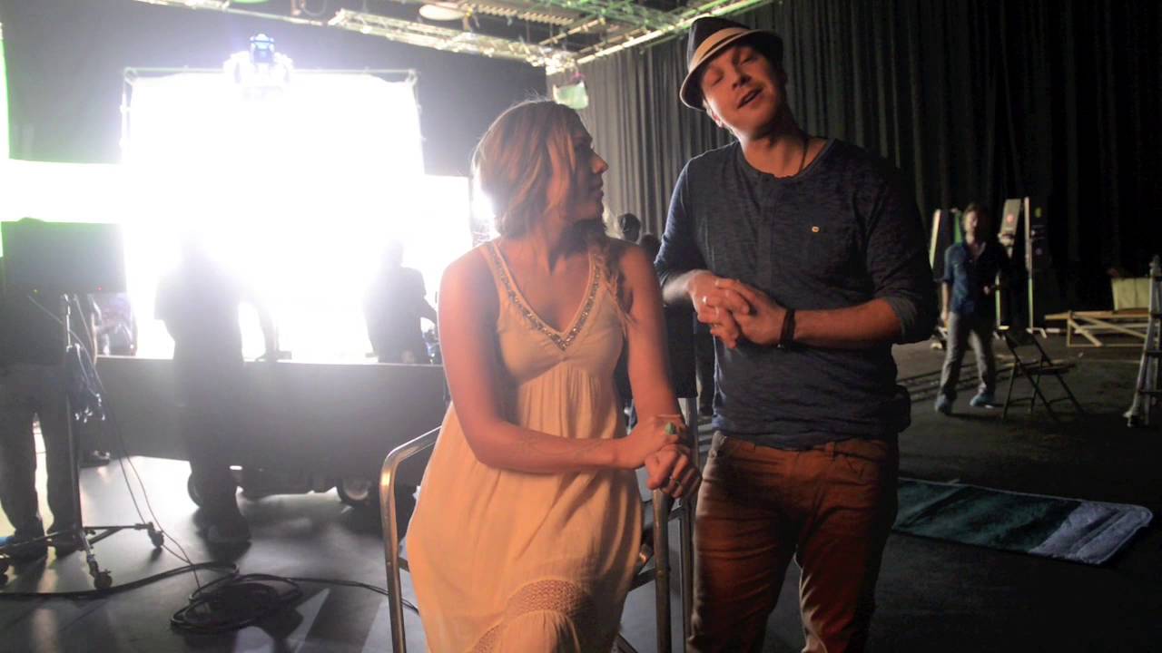 Colbie Cailat and Gavin DeGraw video shoot