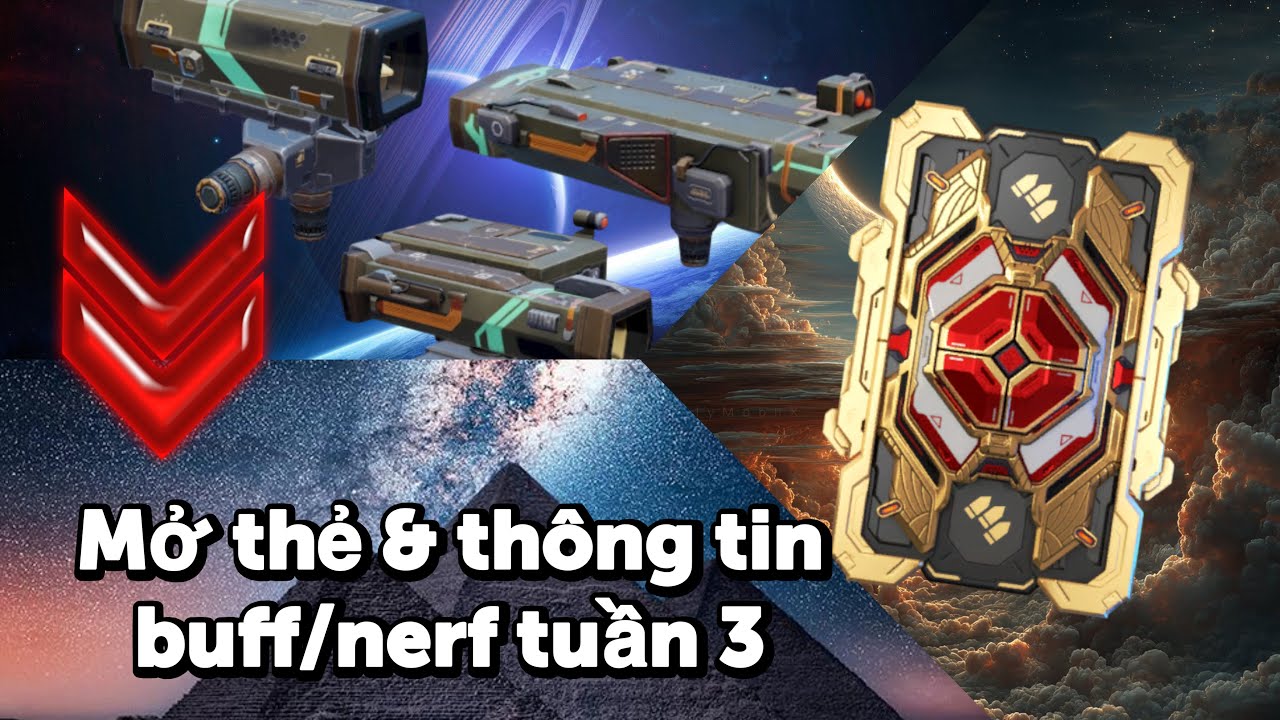 Mở thẻ đỏ vàng và thông tin Buff/Nerf tuần thứ 3 - Boom, Bash, Pow lại lên thớt !!! | War Robots