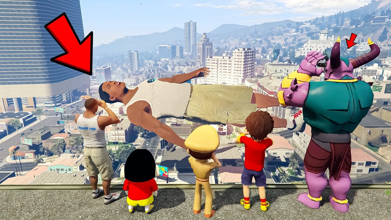 LITTLE SINGHAM WITH SHIVA SHINCHAN FOUND BIGGEST EVER FRANKLIN (PENNEM STAR) IN GTA 5