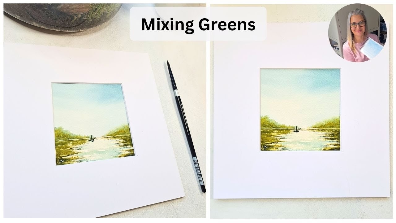 Mixing Greens for Watercolour Landscapes | Preserve Light & Fresh Colour