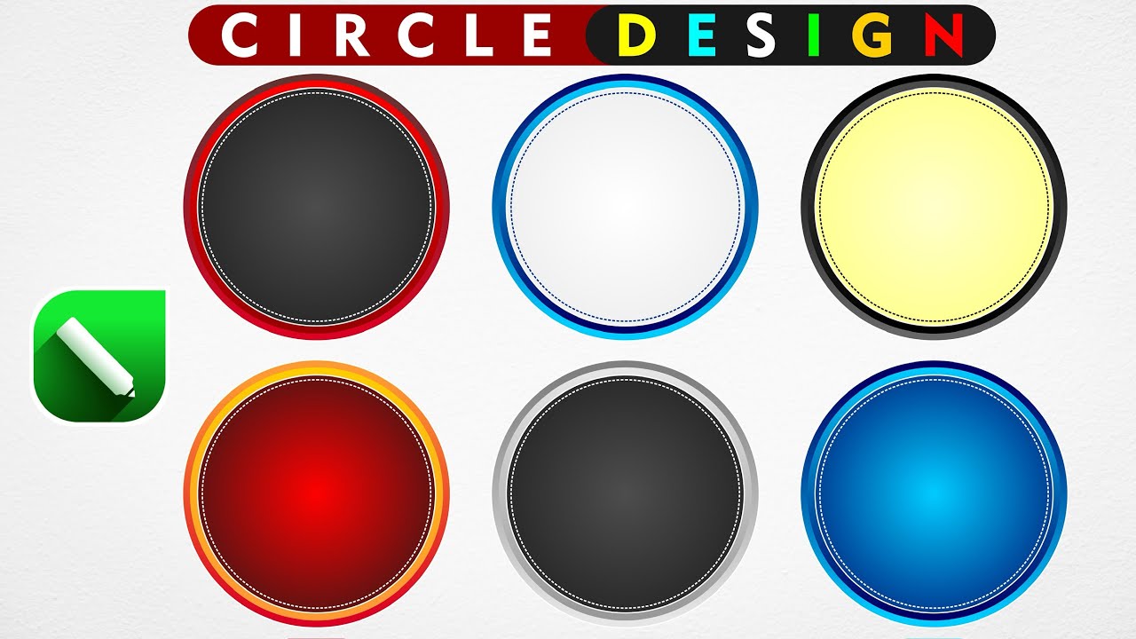 Circle Design in CorelDRAW | Stylish Circle Button Design Tutorial 🔵 | VA Graphix 🔥
