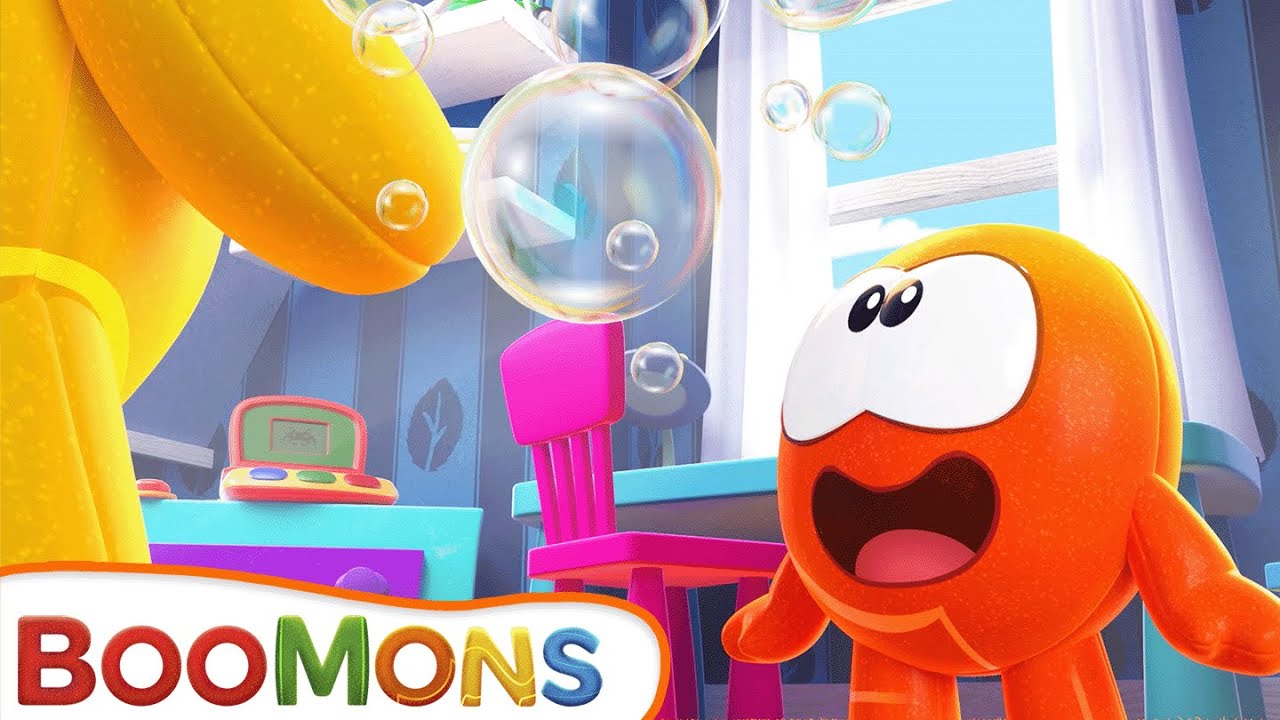 Cartoons - BooMons are playing with Bubbles 💙🤗 | Cuquin's adventurous friends