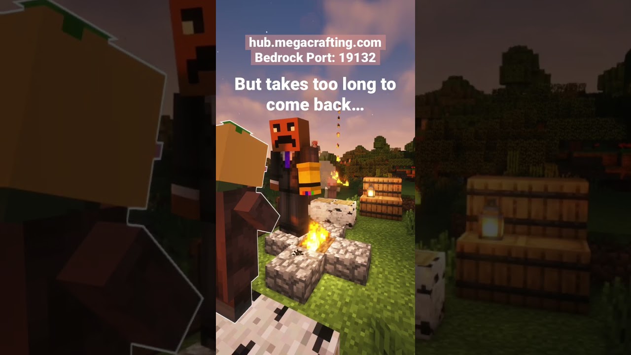 MegaCraft- Airbender wake up!🚨 #minecraft