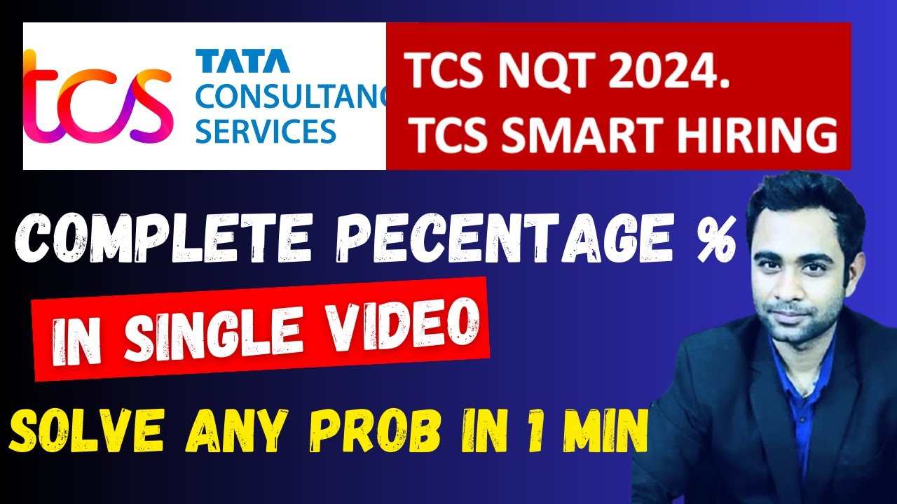🔴TCS NQT/Smart Hiring | Complete percentage in Single Video| 1 Min Trick | Bramahstra Series