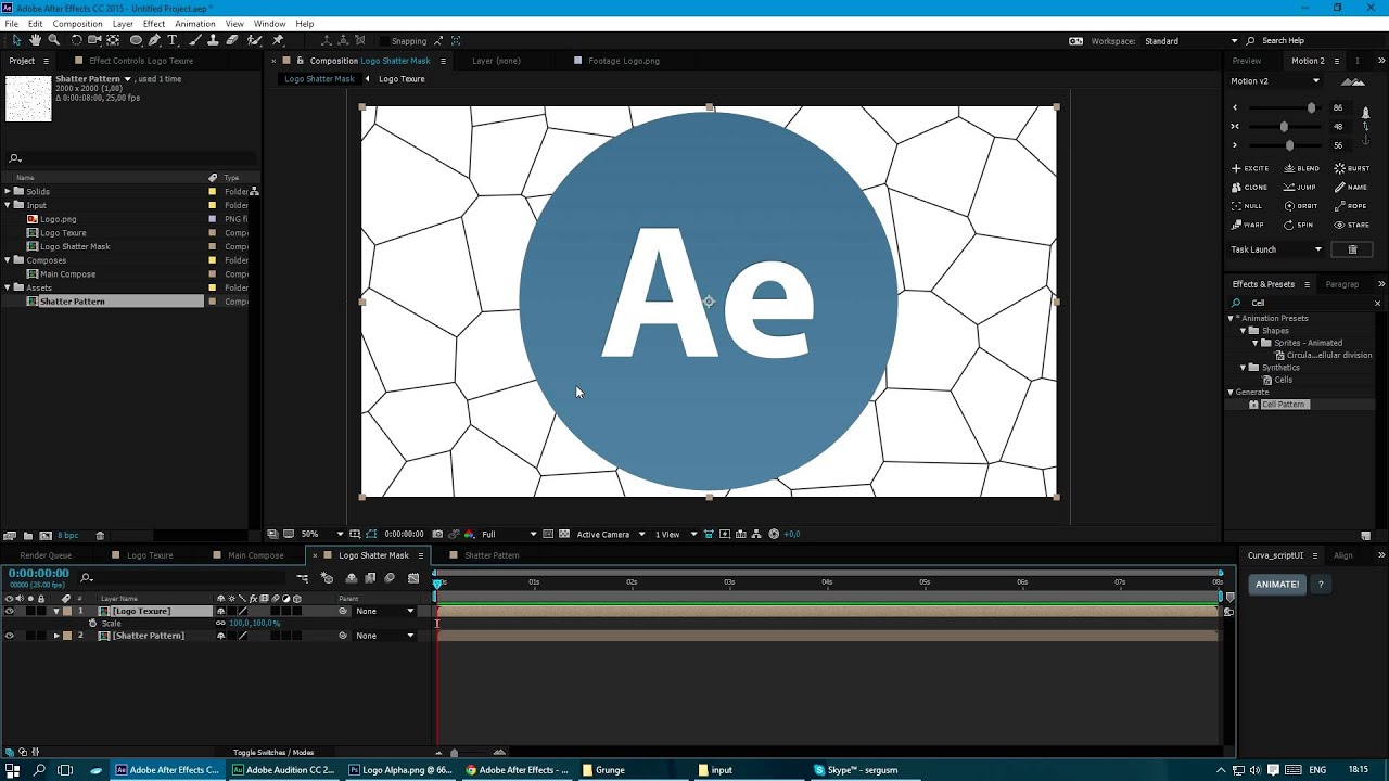 Разбиваем лого в AE с помощью Element 3D