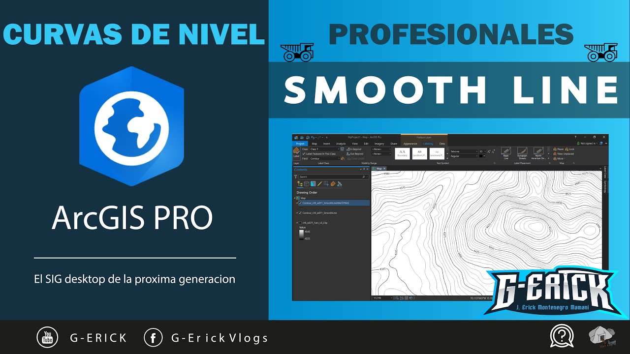 COMO CREAR CURVAS DE NIVEL PROFESIONALES EN ArcGIS PRO// PASO A PASO // Contour y Smooth line