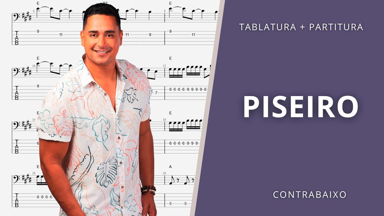 Piseiro - Harmonia do Samba | Contrabaixo (Tablatura + Partitura)