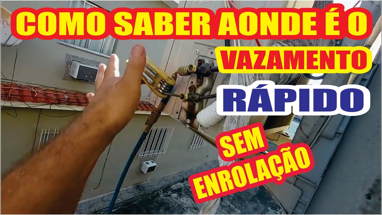 Como encontrar vazamento de gás em ar condicionado