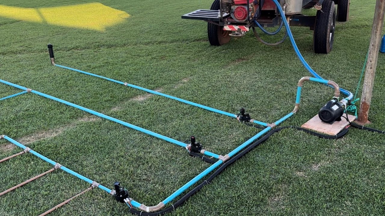 MINHA ROTINA DE TRABALHO/ Instalação sistema irrigação para apresentação dia de campo ITOGRASS
