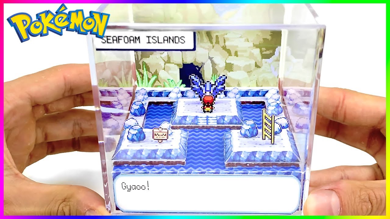 I turned a famous 2D Pokemon Scene of Articuno into a 3D Diorama Cube