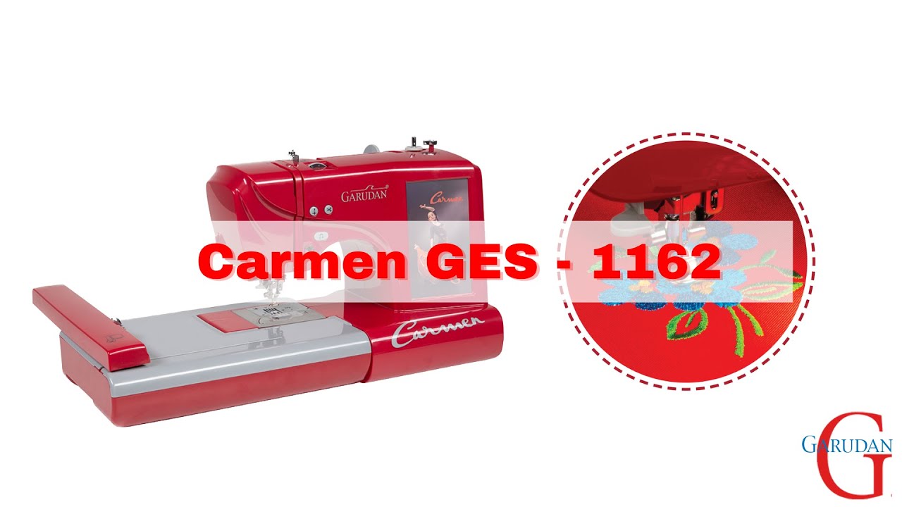 Kombinovaný šicí a vyšívací stroj Garudan CARMEN GES-1162 3 v 1