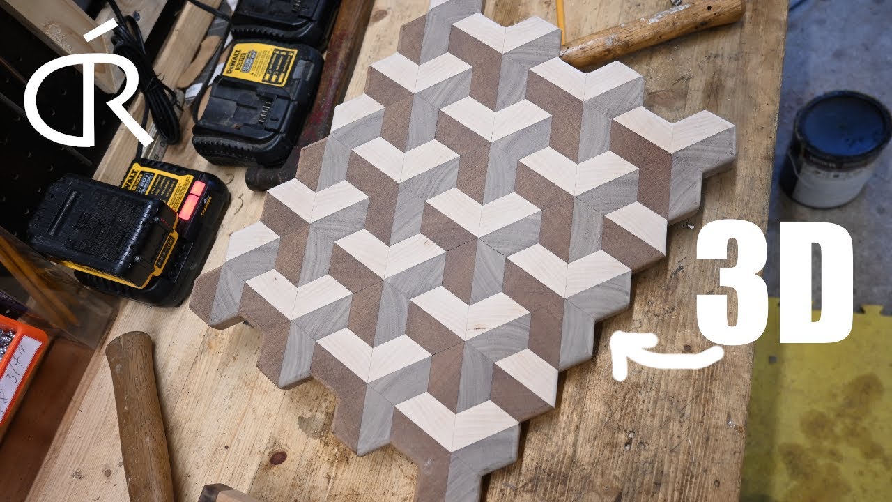 I made a 3D cutting board! | Optical illusion