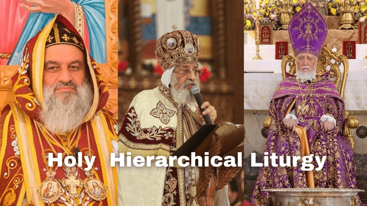 Hierarchical Liturgy - Oriental Orthodox Hierarchs In Middle East