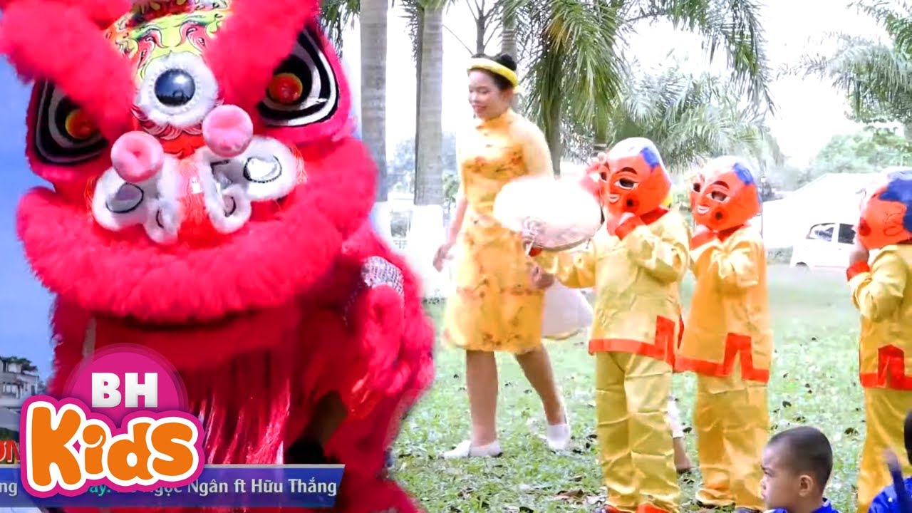 Nhạc Thiếu Nhi Múa Lân Ông Địa ♫ Bé Thương Ông Địa ♫ Bé Chúc Tết | Nhạc Sôi Động Cho Bé