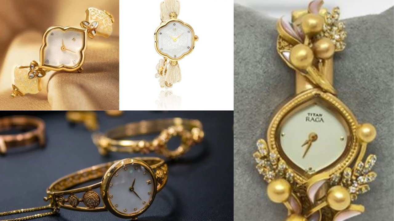 18 karat Luxury Gold Watches for Women  - Titan Raga & Nebula