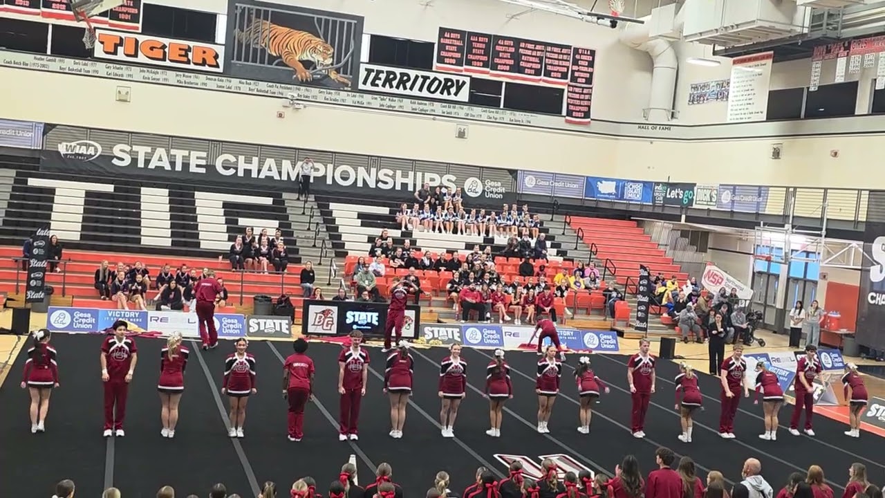 University High School 3A/4A Tumbling Coed WIAA State Cheer competition 2026