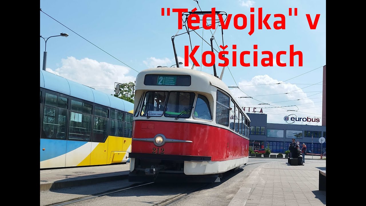 MHD KOŠICE|Tatra T2 ev. č. 212|Linka 2|Havlíčkova - Staničné námestie