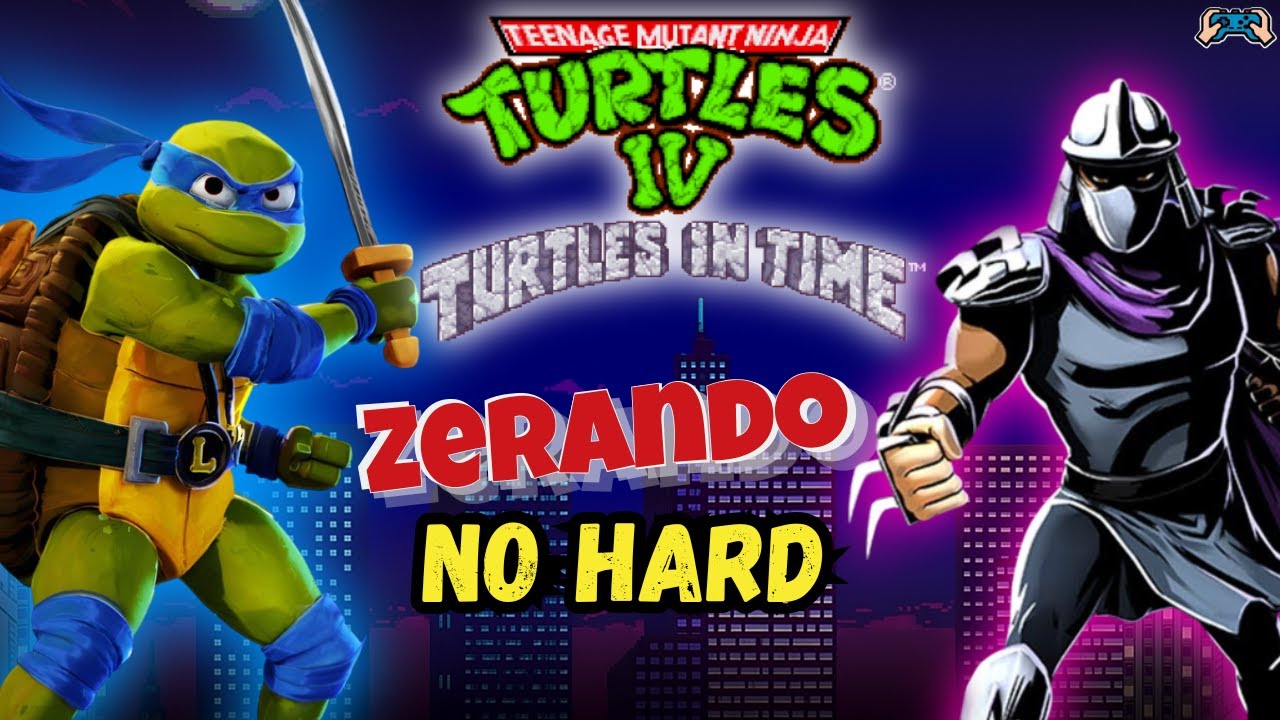 Zerei Tartarugas Ninja 4 no Hard [Super Nintendo] 😱 Olha o Que Aconteceu no Final!