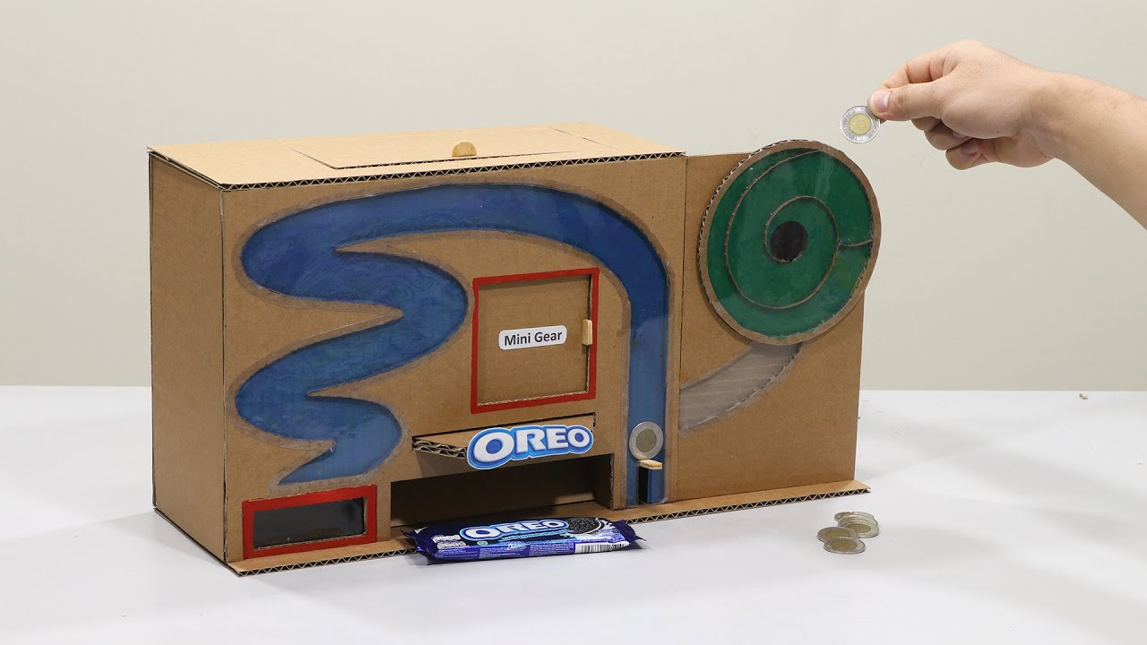 How to make OREO Vending Machine with Coin Saving Bank