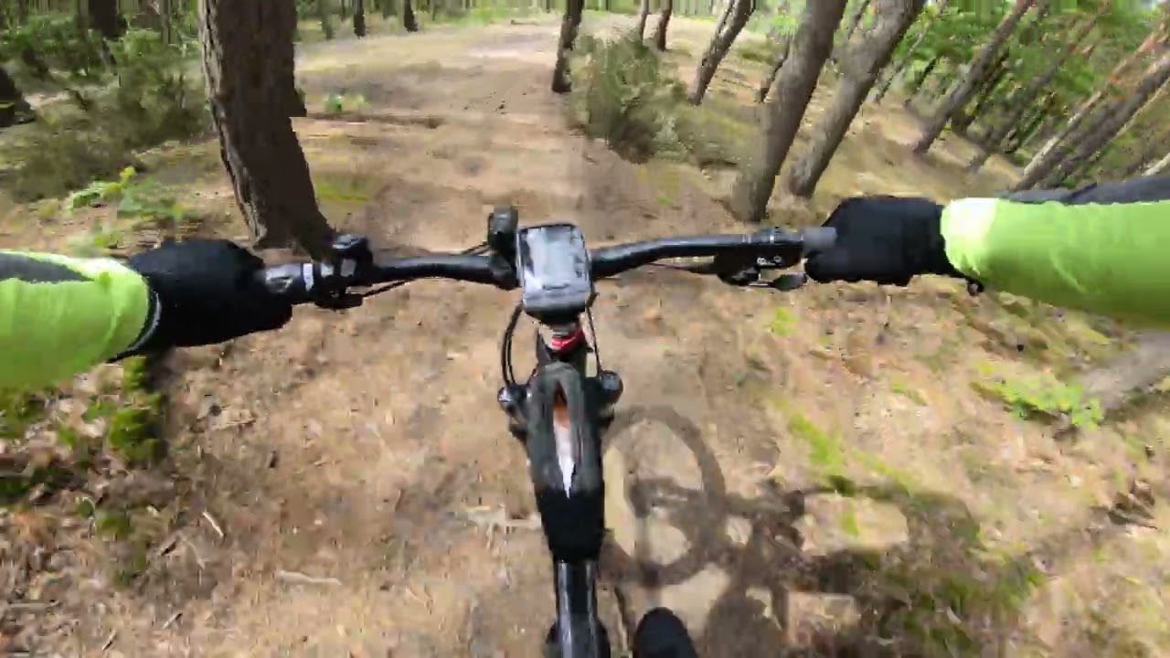4k Najlepsze zjazdy rower MTB Warszawa Białołęka Choszczówka Single Track Ornecka Ku Piaskom