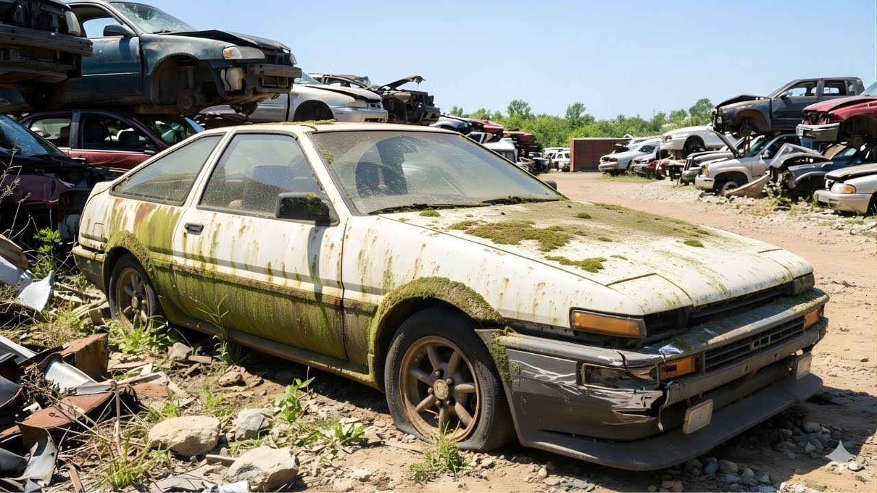 ASMR Car Restoration | Forgotten Toyota AE86 – Silent Revival