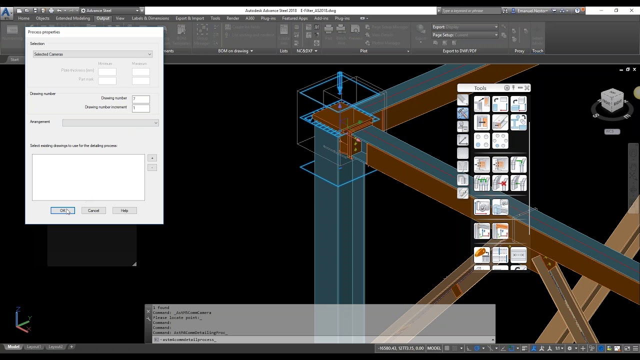 17.  Generating details using Drawing Processes in AS 2018 - Part 1