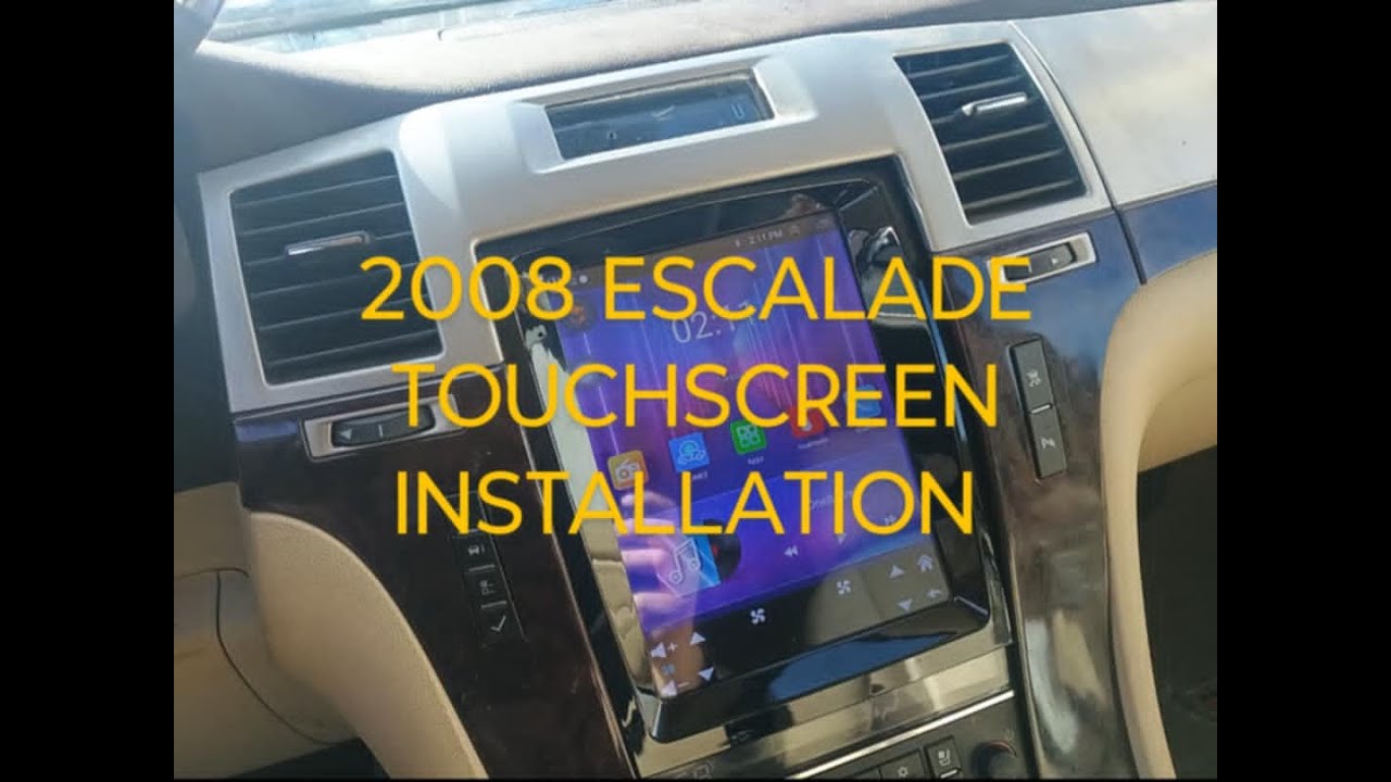 2008 Escalade aftermarket radio installation