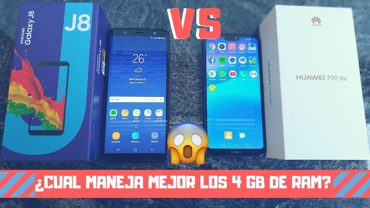 J8 vs P20 LITE 😨 - TEST de VELOCIDAD y RENDIMIENTO en ESPAÑOL! [Resultado inesperado ]